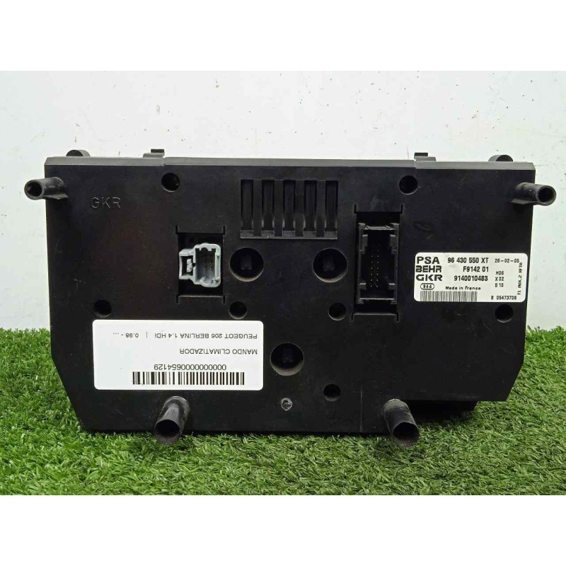 Recambio de mando climatizador para peugeot 206 berlina 1.4 hdi referencia OEM IAM 96430550XT-F914201-9140010483  