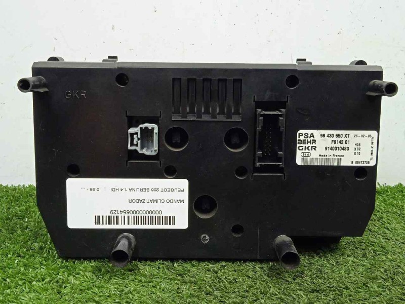 Recambio de mando climatizador para peugeot 206 berlina 1.4 hdi referencia OEM IAM 96430550XT-F914201-9140010483  