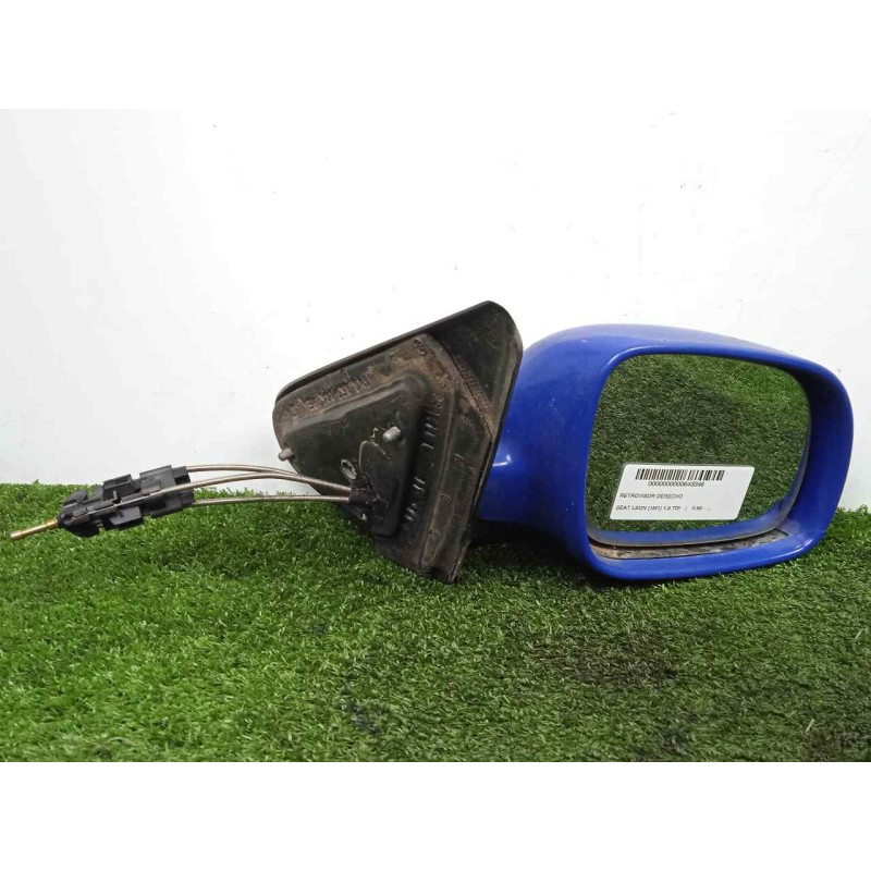 Recambio de retrovisor derecho para seat leon (1m1) 1.9 tdi referencia OEM IAM  MANUAL AZUL - PEQUEÑO