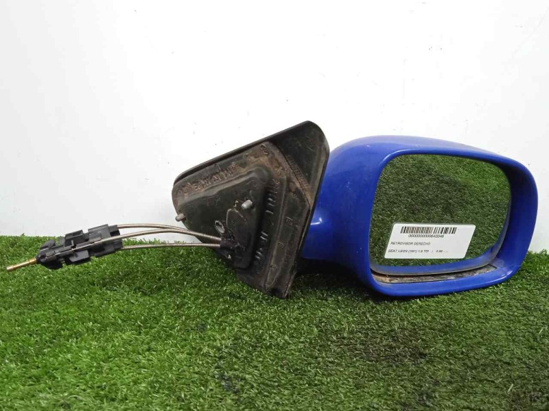 Recambio de retrovisor derecho para seat leon (1m1) 1.9 tdi referencia OEM IAM  MANUAL AZUL - PEQUEÑO