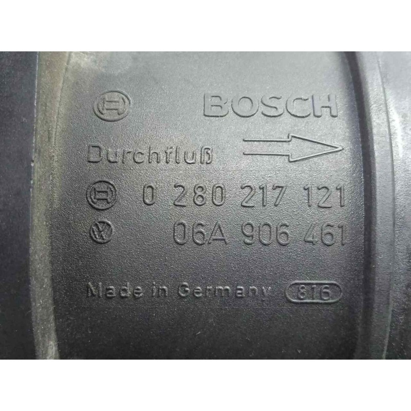 Recambio de caudalimetro para seat leon (1m1) 1.9 tdi referencia OEM IAM 0280217121-06A906461 5.PINES BOSCH