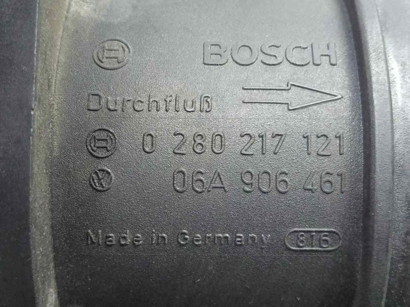 Recambio de caudalimetro para seat leon (1m1) 1.9 tdi referencia OEM IAM 0280217121-06A906461 5.PINES BOSCH