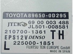 Recambio de modulo electronico para toyota yaris 1.3 16v cat referencia OEM IAM 896500D295-6900003488-JL501008581-2107001361-225 2