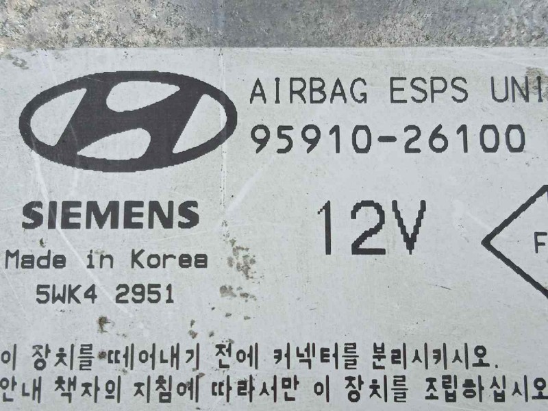 Recambio de centralita airbag para hyundai santa fe (sm) 2.7 v6 cat referencia OEM IAM 5WK42951-9591026100  