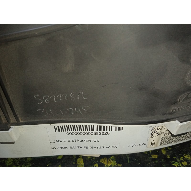 Recambio de cuadro instrumentos para hyundai santa fe (sm) 2.7 v6 cat referencia OEM IAM 9400126150 CON.TARAS 