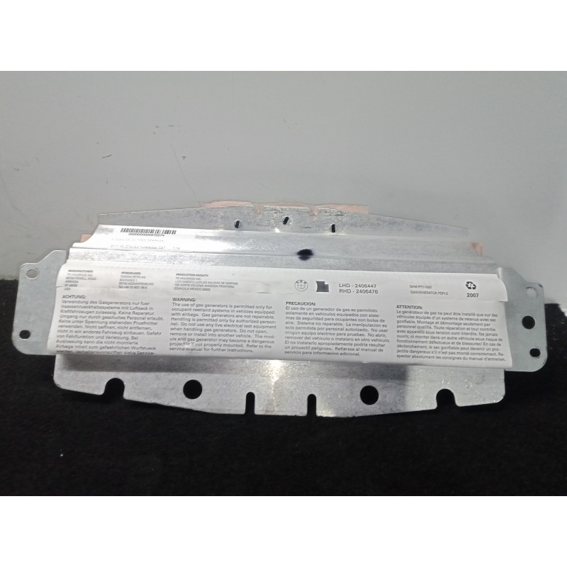 Recambio de airbag delantero derecho para bmw x5 (e70) 3.0 turbodiesel cat referencia OEM IAM 2406447-2406476  