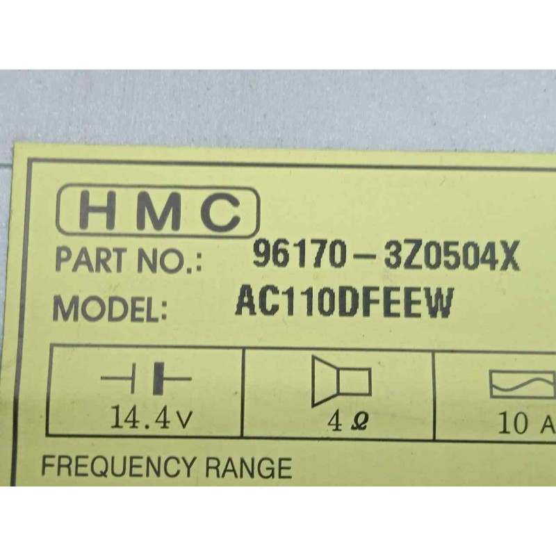 Recambio de sistema audio / radio cd para hyundai i40 cw 1.7 crdi cat referencia OEM IAM 961703Z0504X  