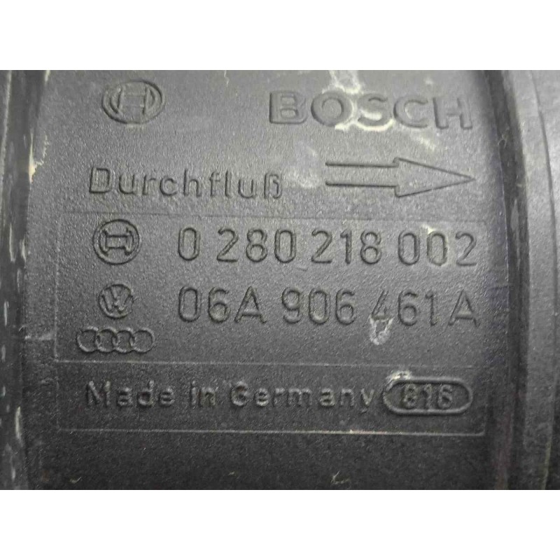 Recambio de caudalimetro para seat toledo (1m2) 1.9 tdi referencia OEM IAM 0280218002-06A906461A 5.PINES BOSCH