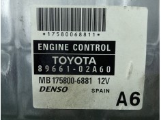 Recambio de centralita motor uce para toyota corolla (e12) 2.0 turbodiesel cat referencia OEM IAM 1758006881-8966102A60  DENSO 2