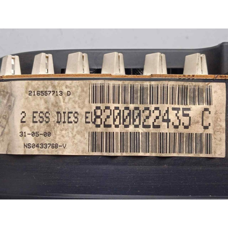 Recambio de cuadro instrumentos para renault laguna (b56) 1.9 dti diesel cat referencia OEM IAM 820002235C  