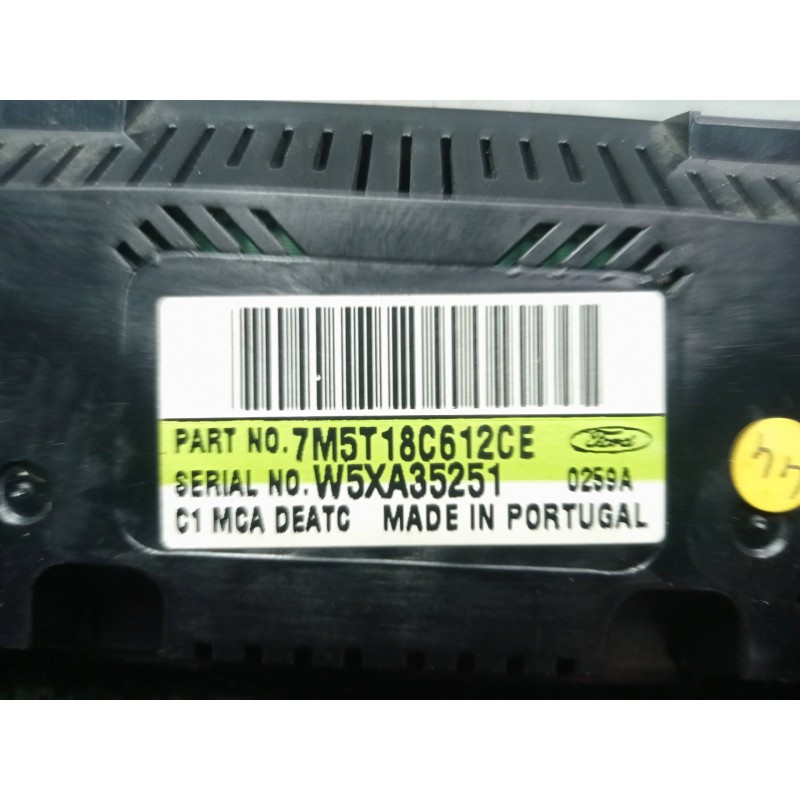 Recambio de mando climatizador para ford focus lim. (cb4) 1.6 tdci cat referencia OEM IAM 7M5T18C612CE  