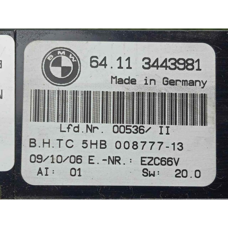 Recambio de mando climatizador para bmw x3 (e83) 2.0 16v diesel cat referencia OEM IAM 64113443981  