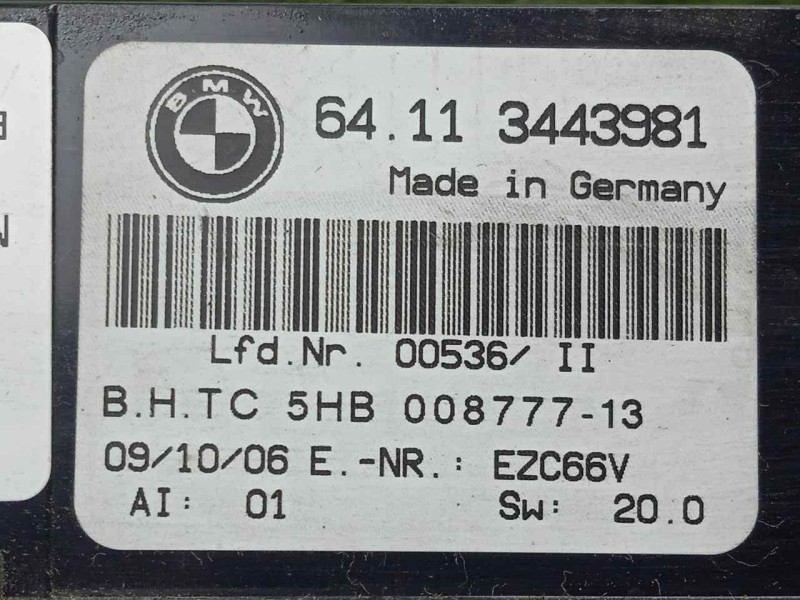 Recambio de mando climatizador para bmw x3 (e83) 2.0 16v diesel cat referencia OEM IAM 64113443981  