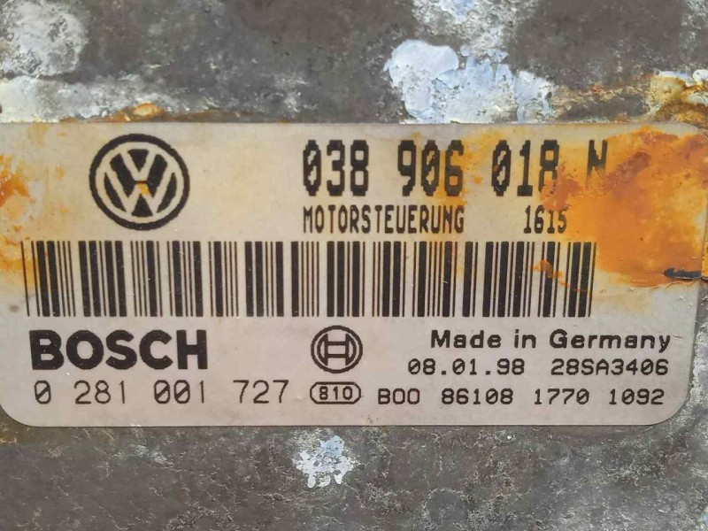 Recambio de centralita motor uce para volkswagen passat berlina (3b2) 1.9 tdi referencia OEM IAM 0281001727-038906018N-EDC15V ED