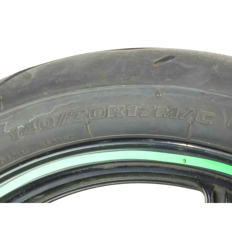 Recambio de llanta para kawasaki ninja 250 r referencia OEM IAM 410730153QT-140/70R17-66H BRIDGESTONE BATTLAX 66H - TRASERA