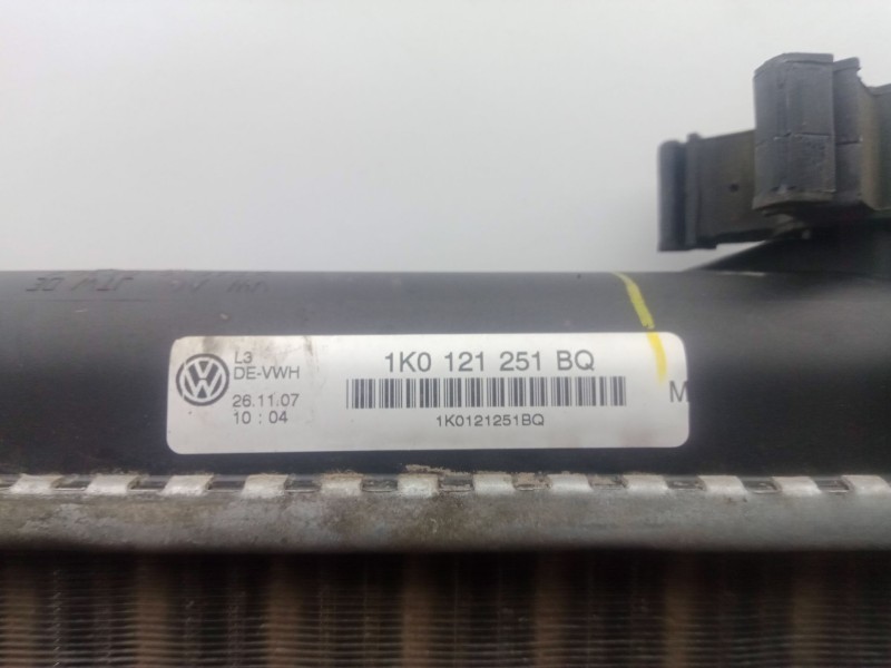 Recambio de radiador agua para seat altea xl (5p5) 1.6 referencia OEM IAM 1K0121251BQ  