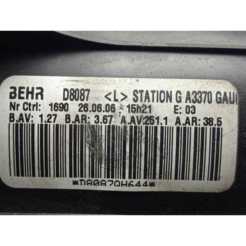 Recambio de motor calefaccion para opel zafira b 1.8 16v referencia OEM IAM SINREFERENCIA ZAFIRA.B 