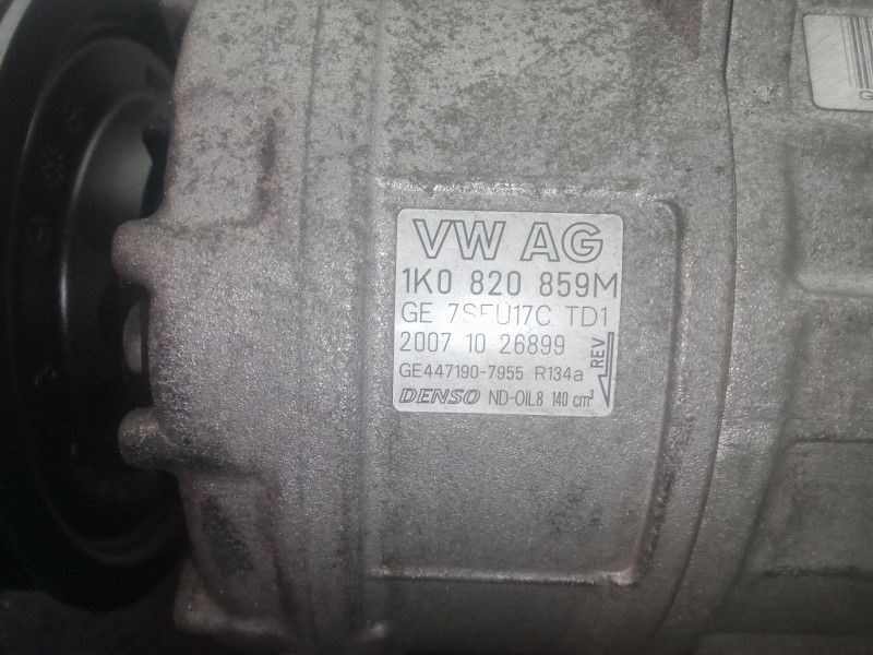 Recambio de compresor aire acondicionado para seat altea xl (5p5) 1.6 referencia OEM IAM 1K0820859M  