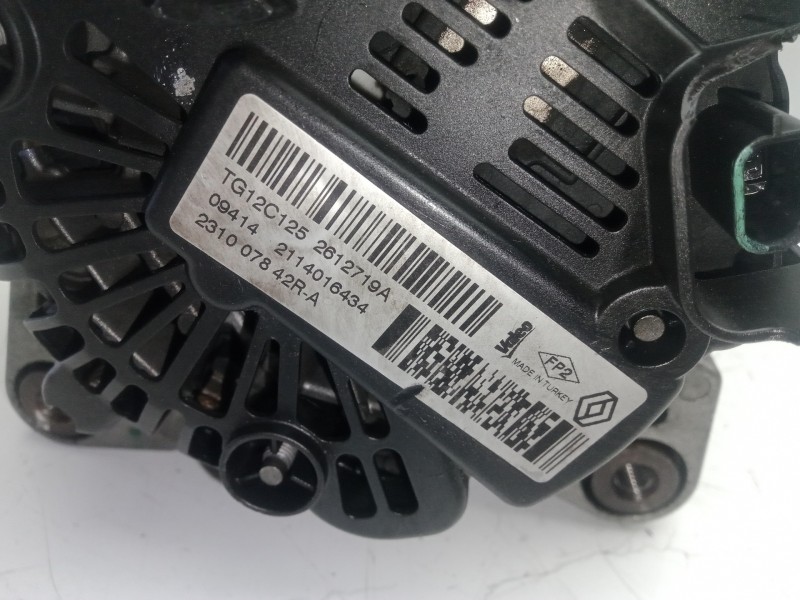 Recambio de alternador para renault clio iv 1.2 tce energy referencia OEM IAM 2612719A-TG12C125-231007842R-231007842RA 7.CANALES