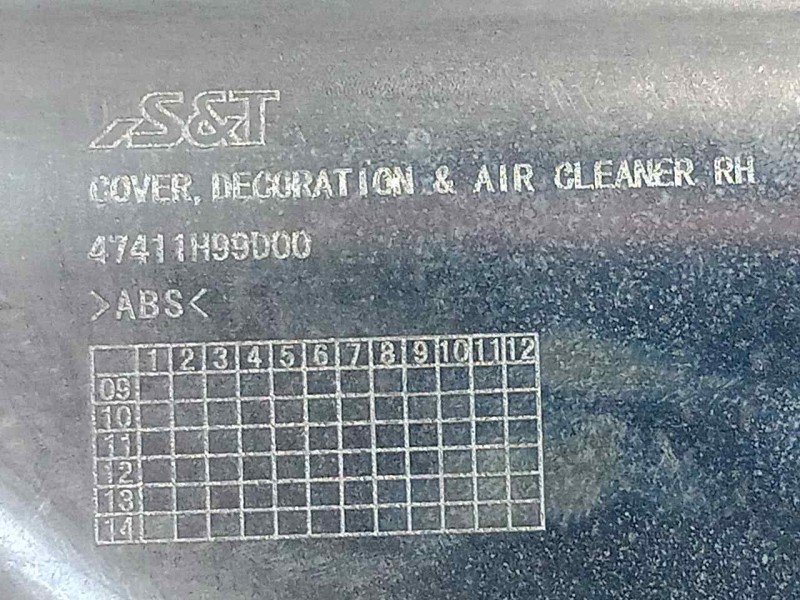 Recambio de moldura para hyosung st 700i referencia OEM IAM 47411H99D00 DERECHA 