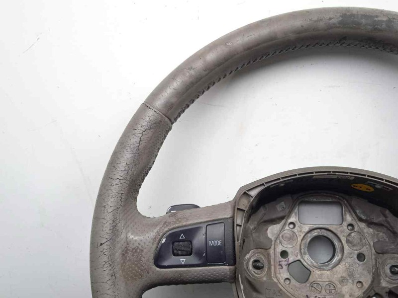 Recambio de volante para audi q7 (4l) 3.0 v6 24v tdi referencia OEM IAM 4F0419091AQ CUERO - 3 BRAZOS CON.LEVAS ALGO.DESGASTADO