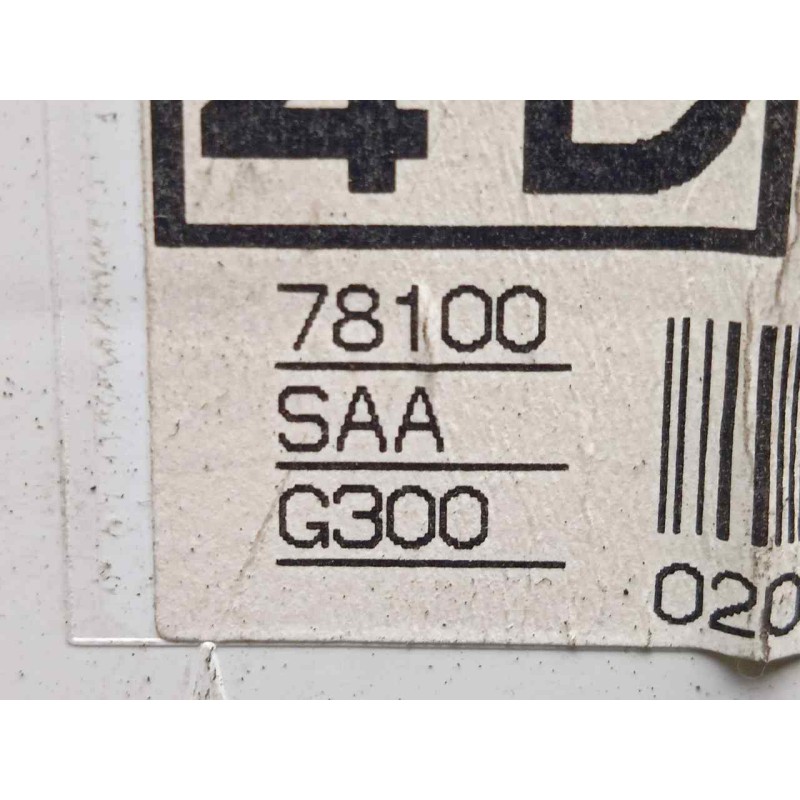Recambio de cuadro instrumentos para honda jazz (gd1/5) 1.2 dsi cat referencia OEM IAM 78100SAAG300  