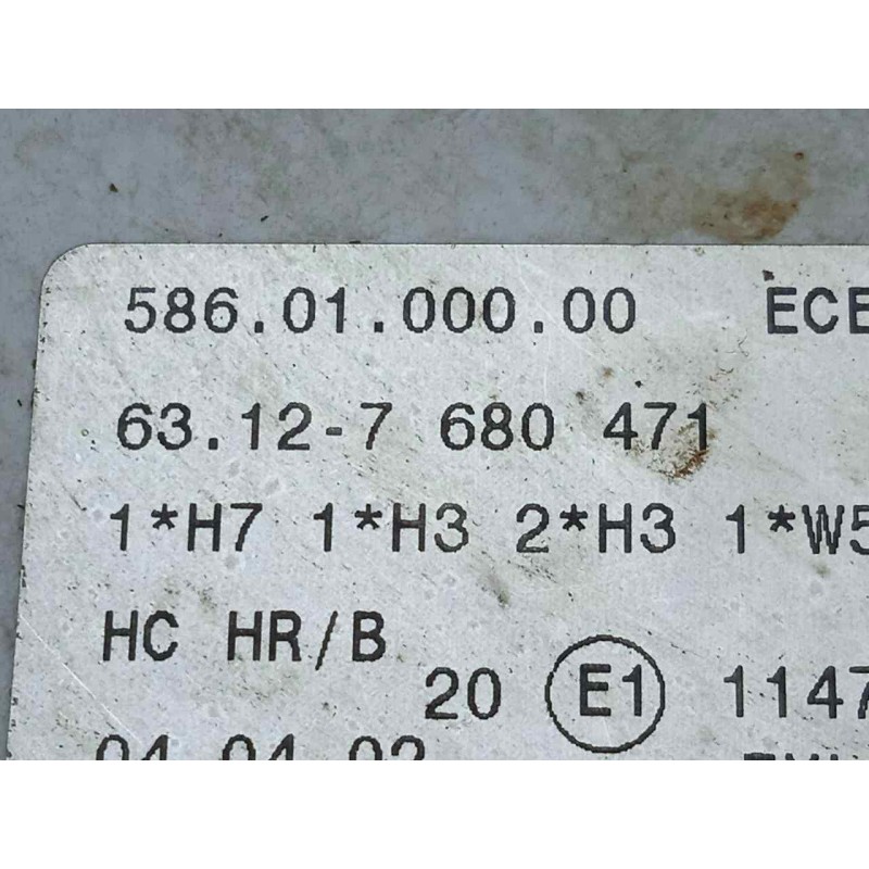 Recambio de faro central para bmw r 1150 rs/rt (r 22) referencia OEM IAM 5860100000-7680471  