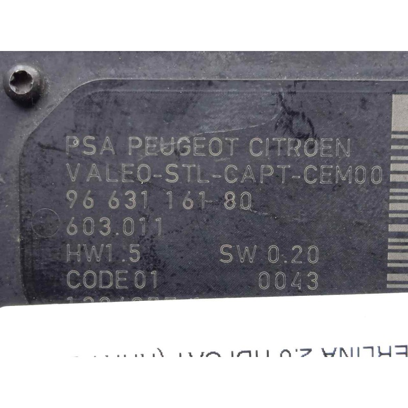 Recambio de sensor para citroën c5 berlina 2.0 hdi cat (rhr / dw10bted4) referencia OEM IAM 9663116180  