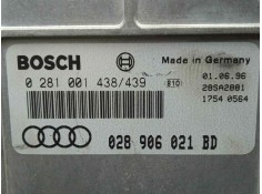 Recambio de centralita motor uce para audi a4 berlina (b5) 1.9 tdi referencia OEM IAM 0281001438-028906021BD  BOSCH 2