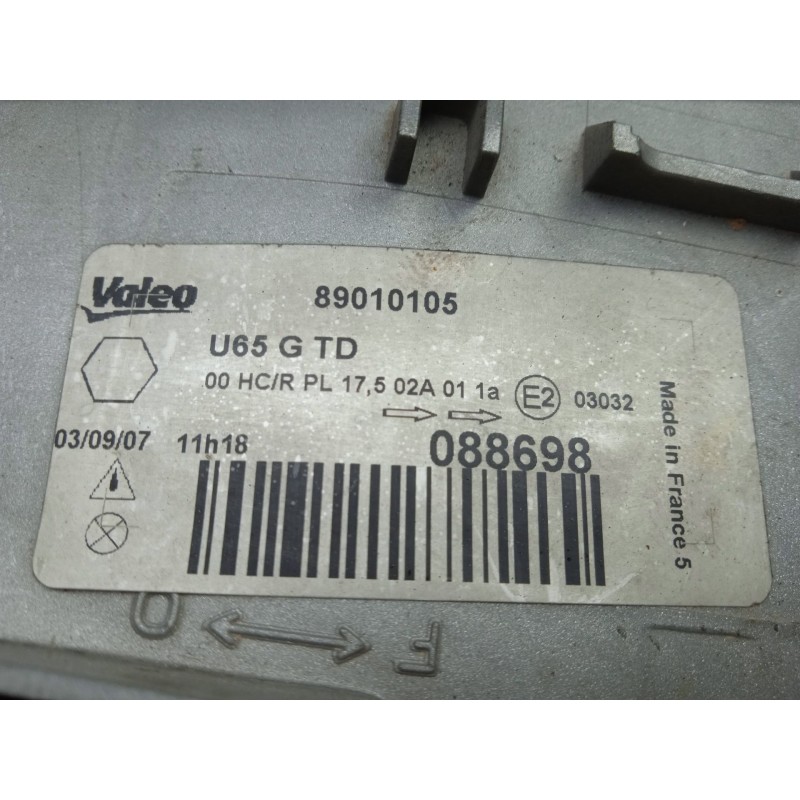 Recambio de faro izquierdo para fiat scudo (222) 2.0 jtd referencia OEM IAM 89010105-088698  H4 -