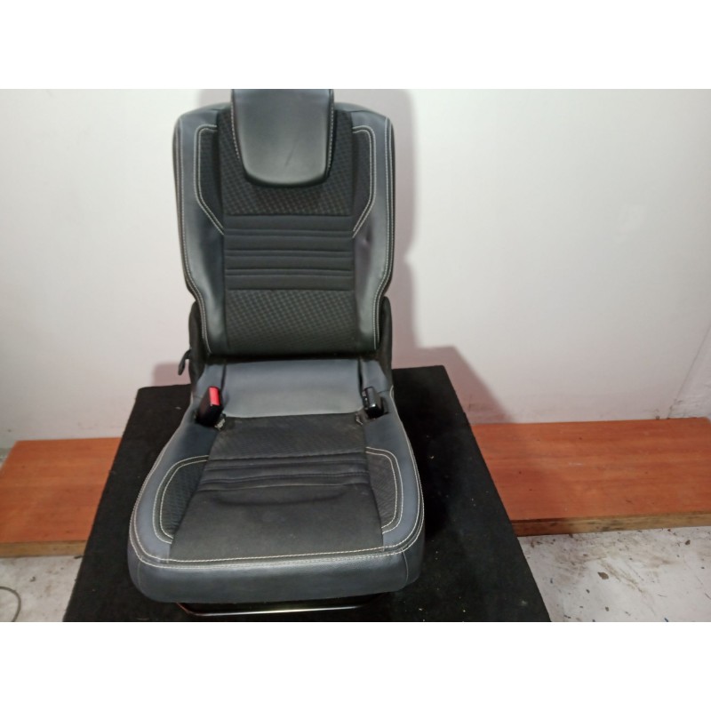 Recambio de asiento trasero medio para renault scenic iii 1.6 dci diesel fap referencia OEM IAM  SEMICUERO NEGRO