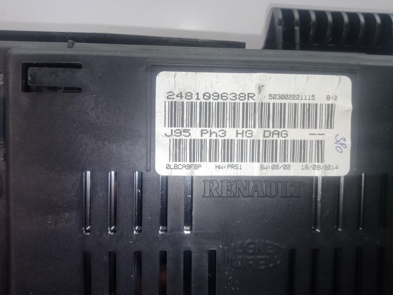 Recambio de cuadro instrumentos para renault scenic iii 1.6 dci diesel fap referencia OEM IAM 248109638R  