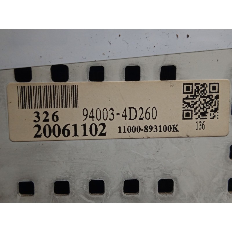 Recambio de cuadro instrumentos para kia carnival 2.9 crdi cat referencia OEM IAM 940034D260  