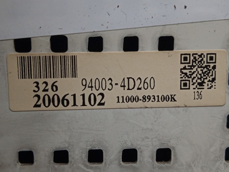 Recambio de cuadro instrumentos para kia carnival 2.9 crdi cat referencia OEM IAM 940034D260  