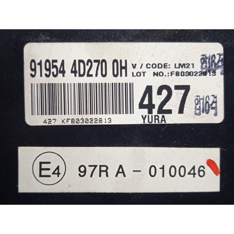 Recambio de caja reles / fusibles para kia carnival 2.9 crdi cat referencia OEM IAM 919544D270  