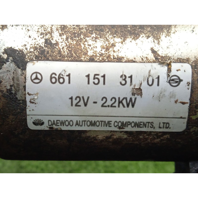 Recambio de motor arranque para ssangyong musso (fj) 2.9 d referencia OEM IAM 6611513101 DAEWOO 10.DIENTES