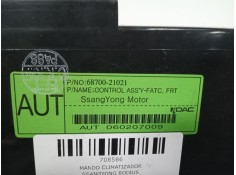 Recambio de mando climatizador para ssangyong rodius 2.7 turbodiesel cat referencia OEM IAM 6870021021   2