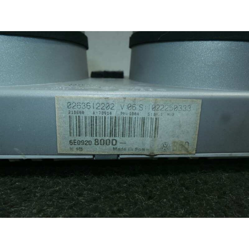 Recambio de cuadro instrumentos para volkswagen lupo (6x1/6e1) 1.2 tdi referencia OEM IAM 6E0920800D-0263612202-1022250333  MOTO