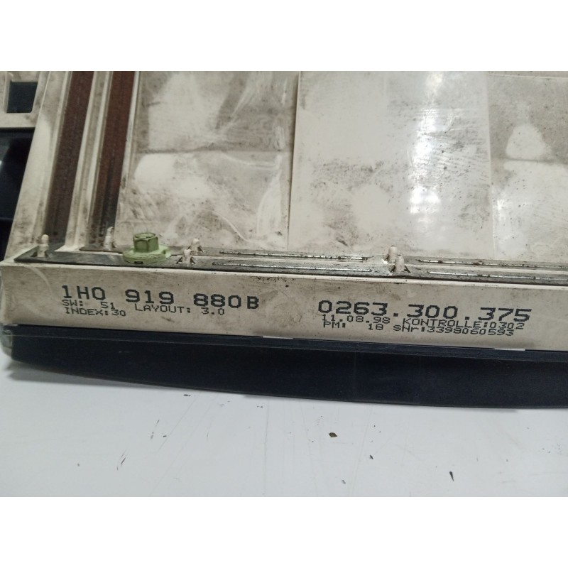 Recambio de cuadro instrumentos para volkswagen golf iii (1h1) 1.6 referencia OEM IAM 1H0919880B-0263300375  1.CONECTOR