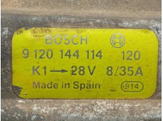 Recambio de alternador para pegaso (truck) 3046/10 4x4 pc 10.0 cc diesel referencia OEM IAM 9120144114 35AH - 24V - BOSCH POLEA. 2