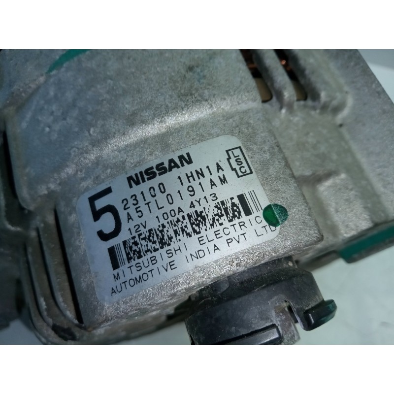 Recambio de alternador para nissan micra (k13) 1.2 cat referencia OEM IAM 231001HN1A-A5TL0191AM  