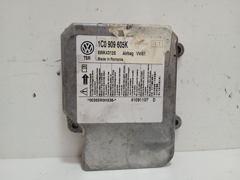 Recambio de centralita airbag para volkswagen polo iv (9n_, 9a_) 1.4 tdi referencia OEM IAM 1C0909605K-5WK43125  
