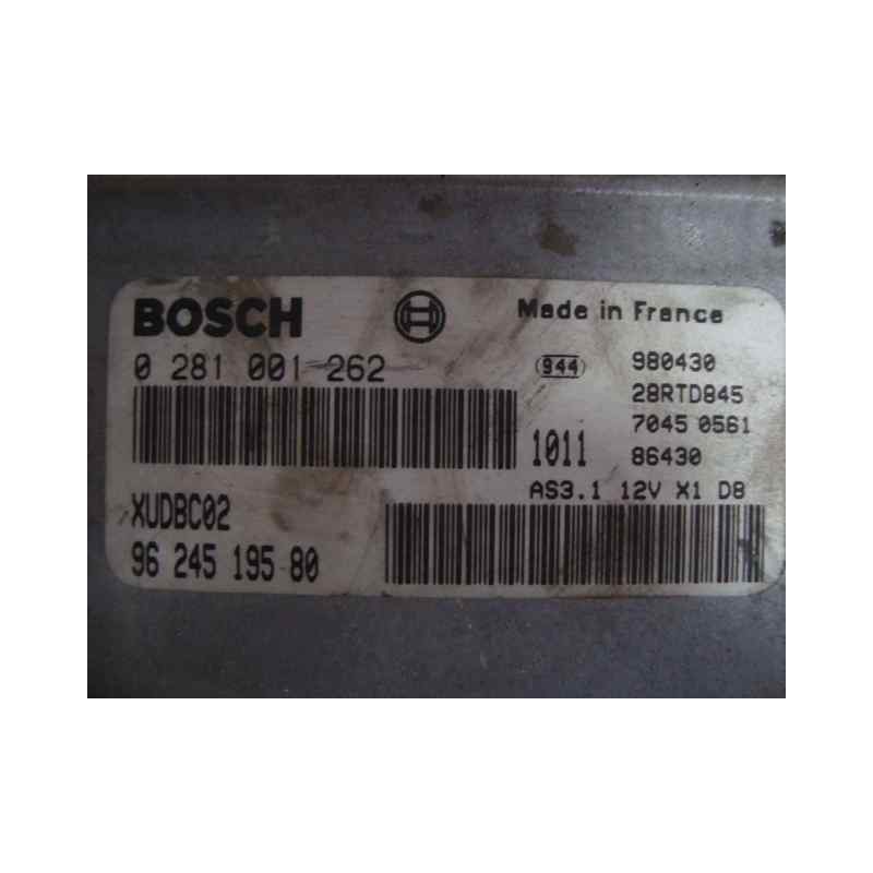 Recambio de centralita motor uce para citroën xantia berlina 1.9 turbodiesel referencia OEM IAM 0281001262XUDBC029624519580  