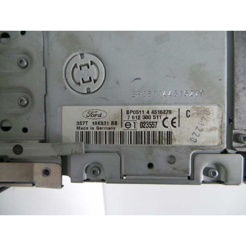 Recambio de sistema audio / radio cd para ford mondeo ber. (ca2) referencia OEM IAM 3S7T18K931BB  7612300511