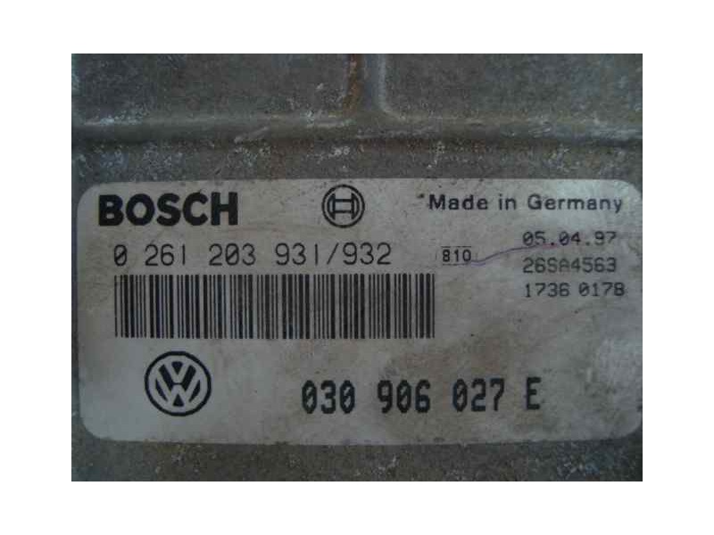 Recambio de centralita motor uce para volkswagen polo berlina (6n1) 1.0 referencia OEM IAM 0261203931/932030906027E  