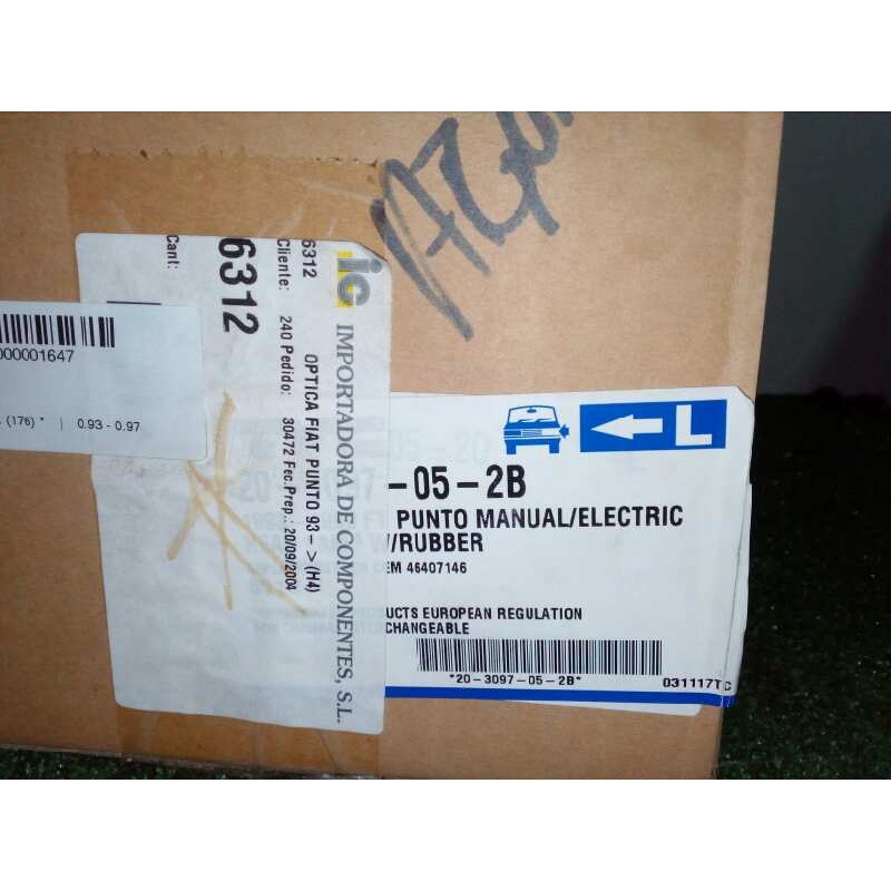 Recambio de faro izquierdo para fiat punto berl. (176) referencia OEM IAM 11304021 OPTICA.SIMPLE - H4 SIN USO