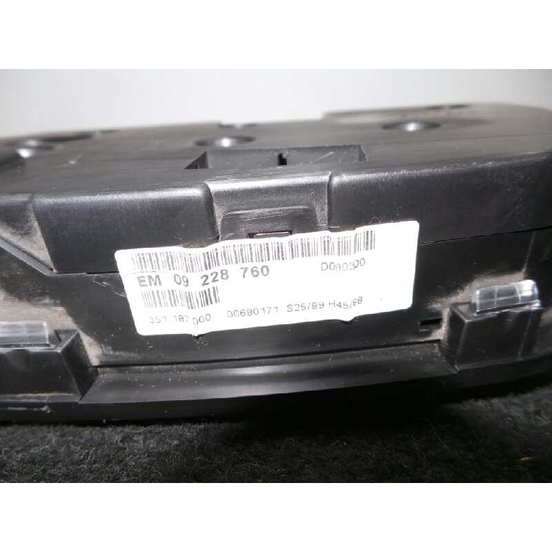 Recambio de cuadro instrumentos para opel zafira a 1.6 16v referencia OEM IAM 09228760EM-351187000-00680171-D080300  TRW