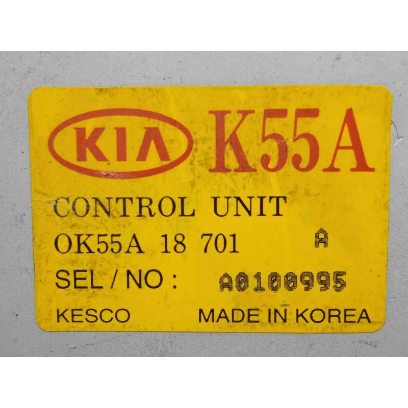 Recambio de modulo electronico para kia carnival 2.9 turbodiesel cat referencia OEM IAM OK55A18701  