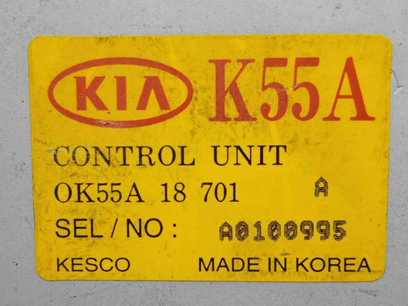Recambio de modulo electronico para kia carnival 2.9 turbodiesel cat referencia OEM IAM OK55A18701  