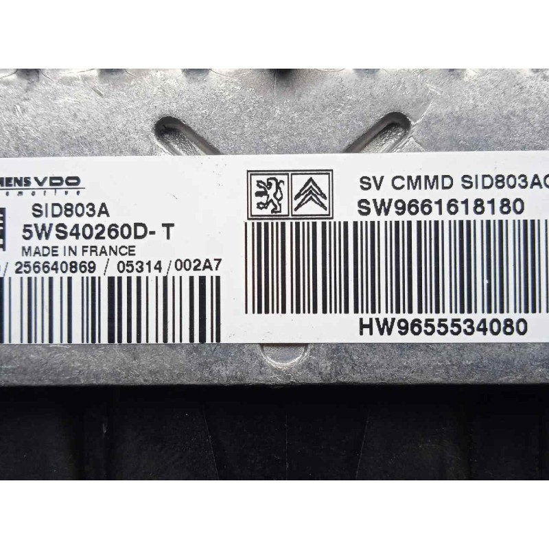 Recambio de centralita motor uce para citroën c5 break 2.0 hdi fap referencia OEM IAM 5WS40260DT-9661618180-9655534080-SID803A S
